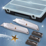 STANLEY® 99E Trimming Knife Twin Pack with 50 Spare Blades in Organiser
