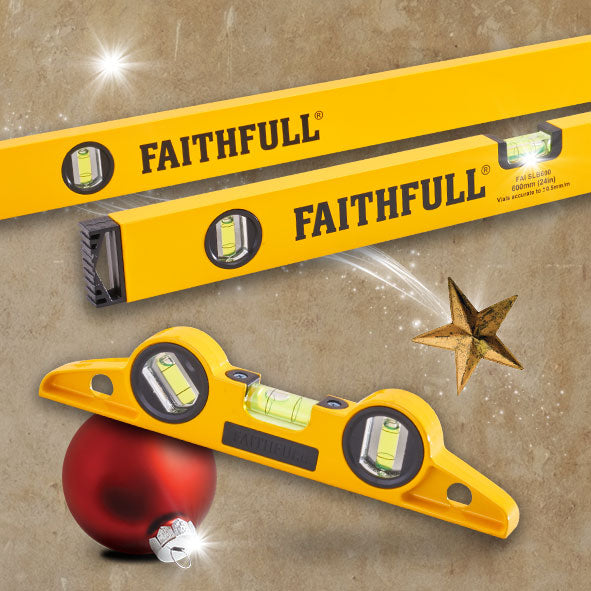 Faithfull 3 Piece Level Set (120cm, 60cm and 24cm Torpedo)