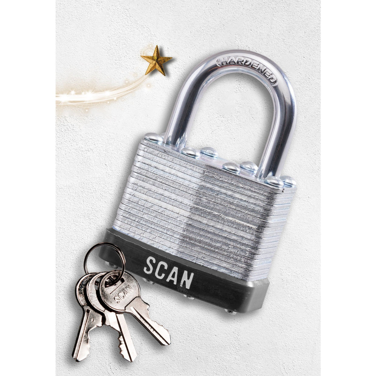 Scan 40mm Laminated Padlock Twin Pack