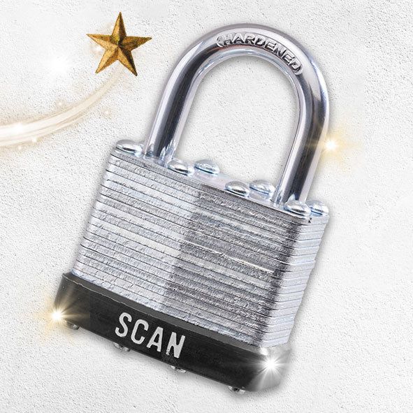 Scan 40mm Laminated Padlock Twin Pack