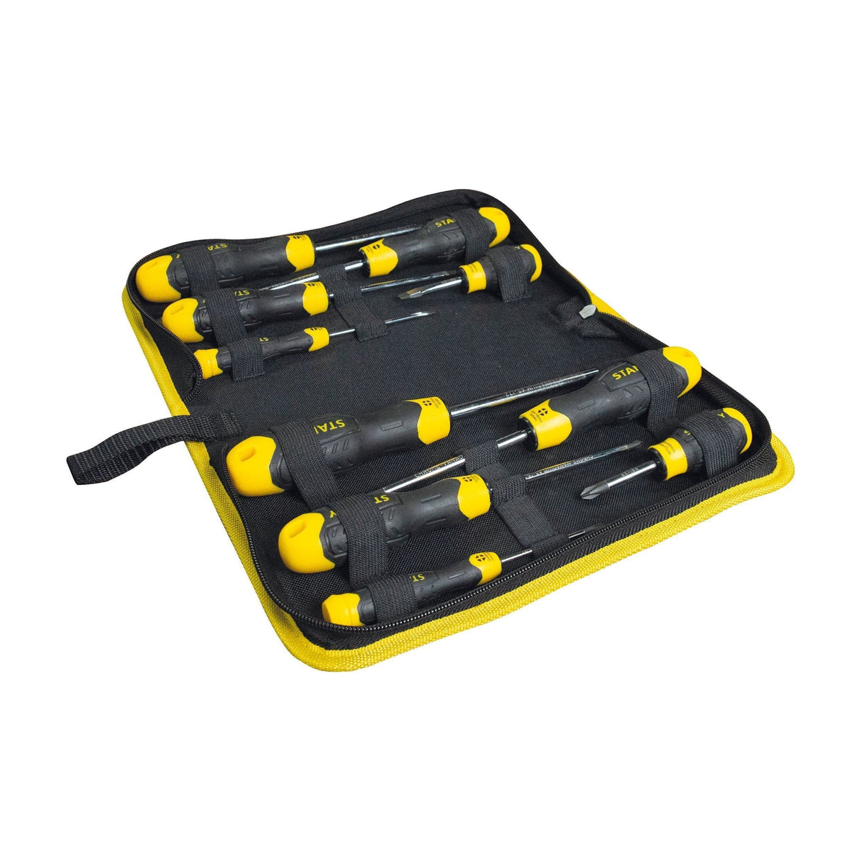 STANLEY® 10 Piece CUSHION GRIP™ Screwdriver Set in Wallet