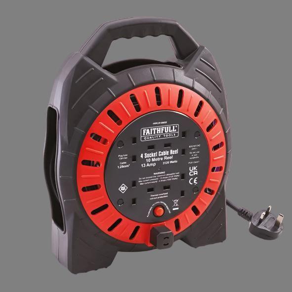 Faithfull Cable Reel - 10m