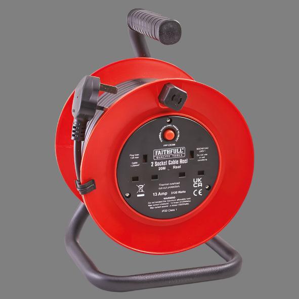 Faithfull Cable Reel - 20m