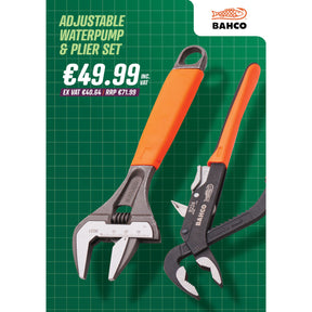 Bahco Adjustable Waterpump & Plier Set