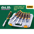 DeWalt 6 Piece Chisel Set With Free Chisel Knife