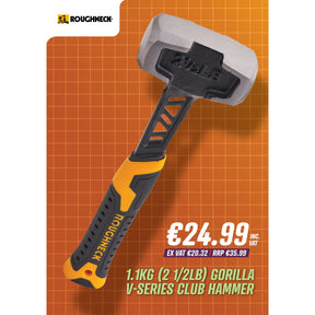 Roughneck 1.1Kg (2.1/2lb) Gorilla V-Series Club Hammer