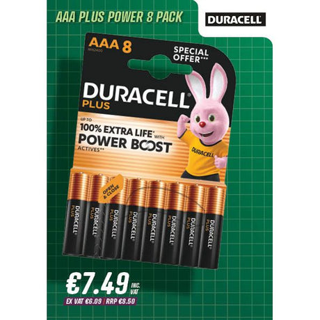 Duracell AAA Plus Power 8 Pack