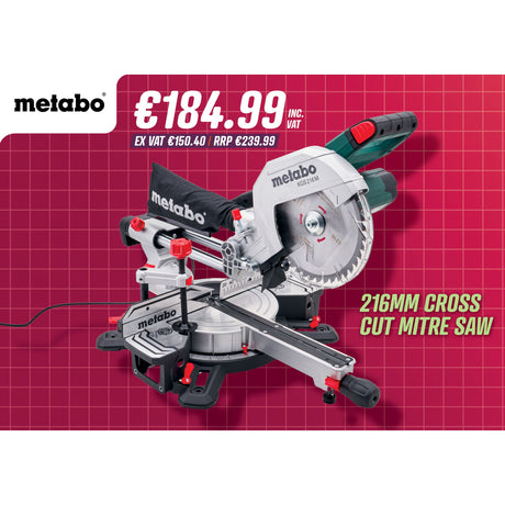 Metabo 216mm Cross Cut Mitre Saw