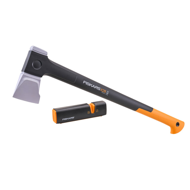 Fiskars Splitting Axe and Sharpener