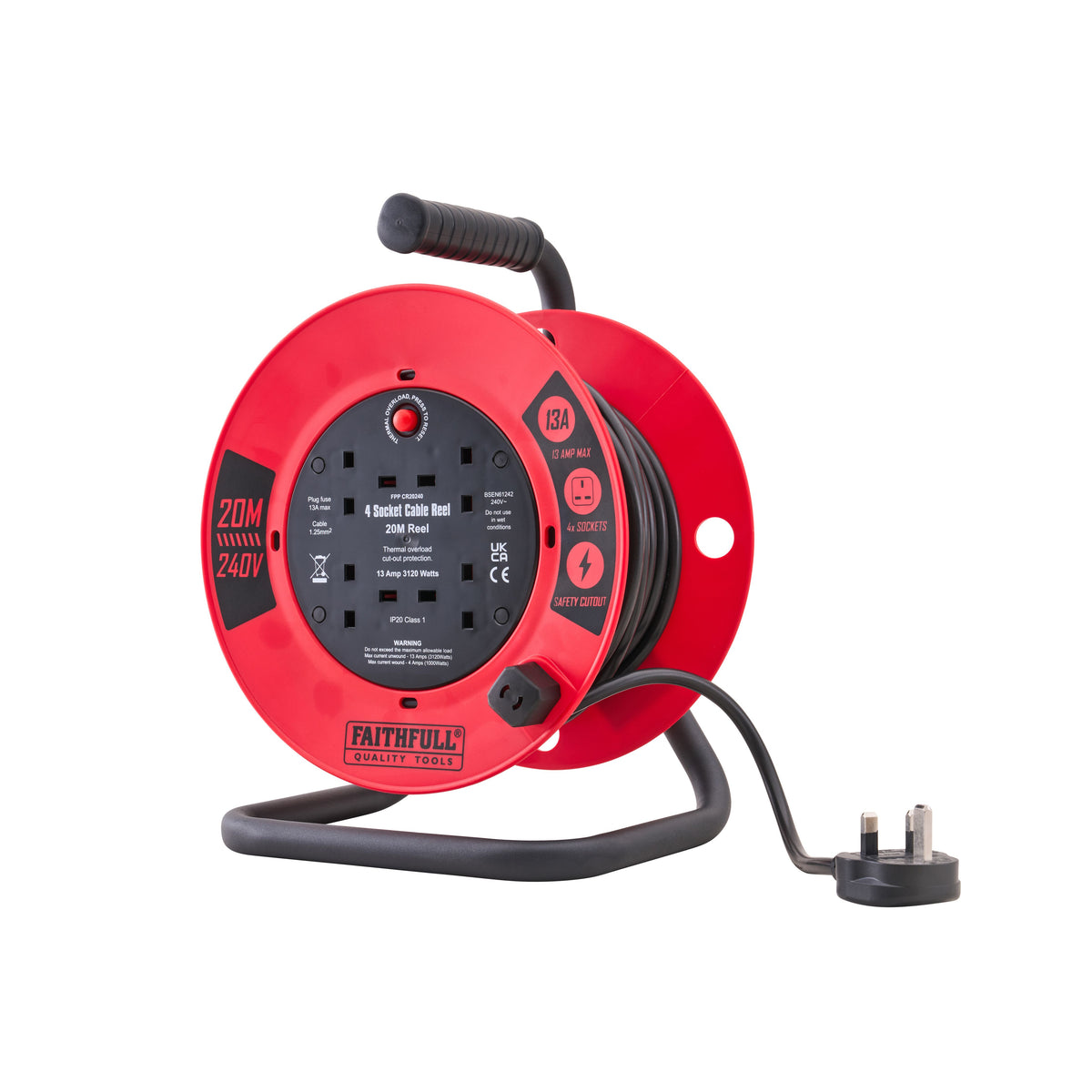 Faithfull Cable Reel | 20m