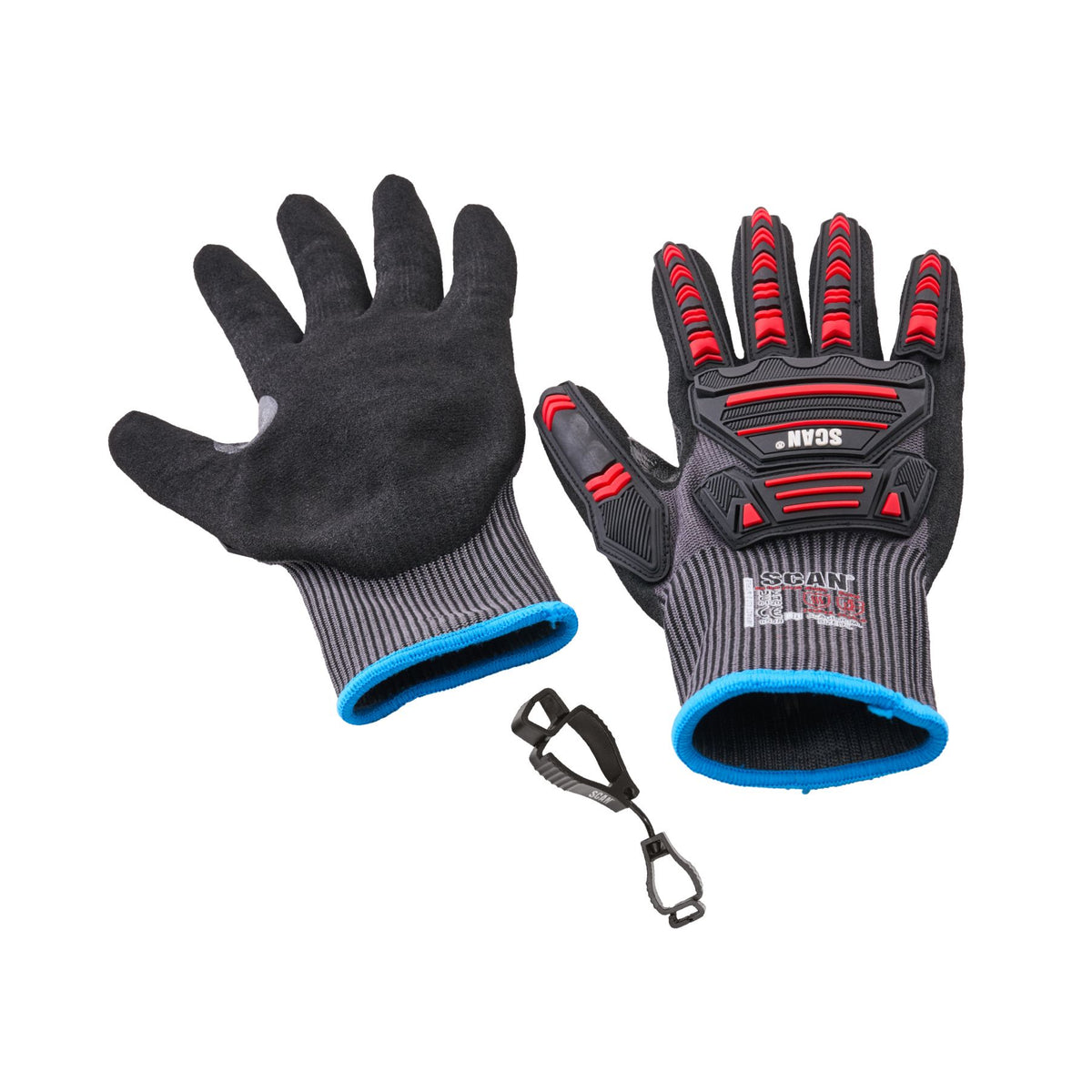 Scan Impact Cut Resistant Gloves with Clip