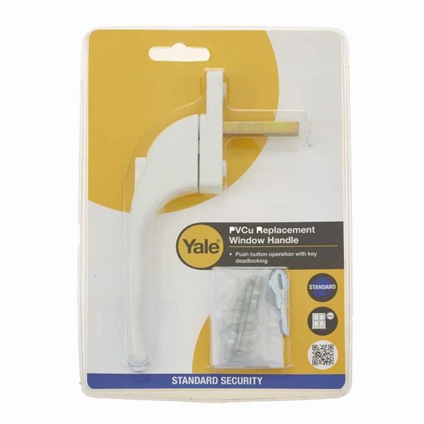 Yale White uPVC Window Handle | Pack of 2