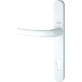 Yale Essentials Long Backplate Door Handle Chrome White