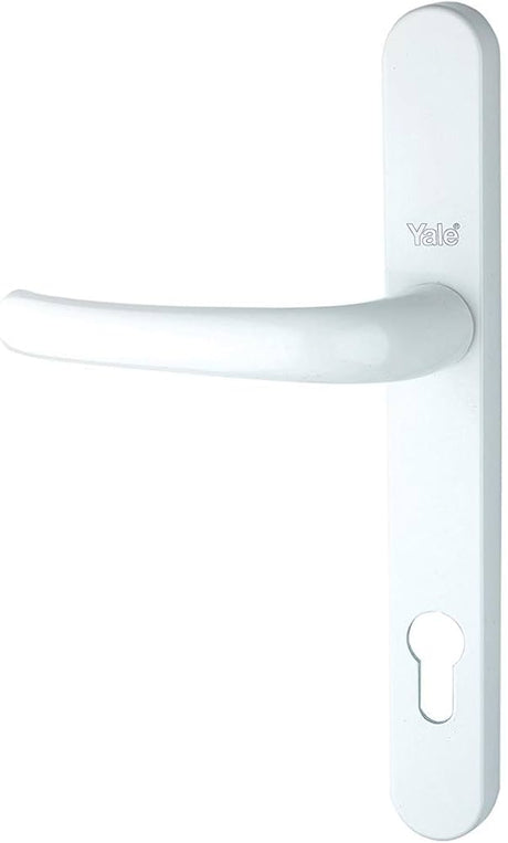 Yale Essentials Long Backplate Door Handle Chrome White