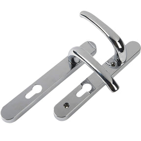 Yale Essentials Short Backplate Door Handle - Chrome 