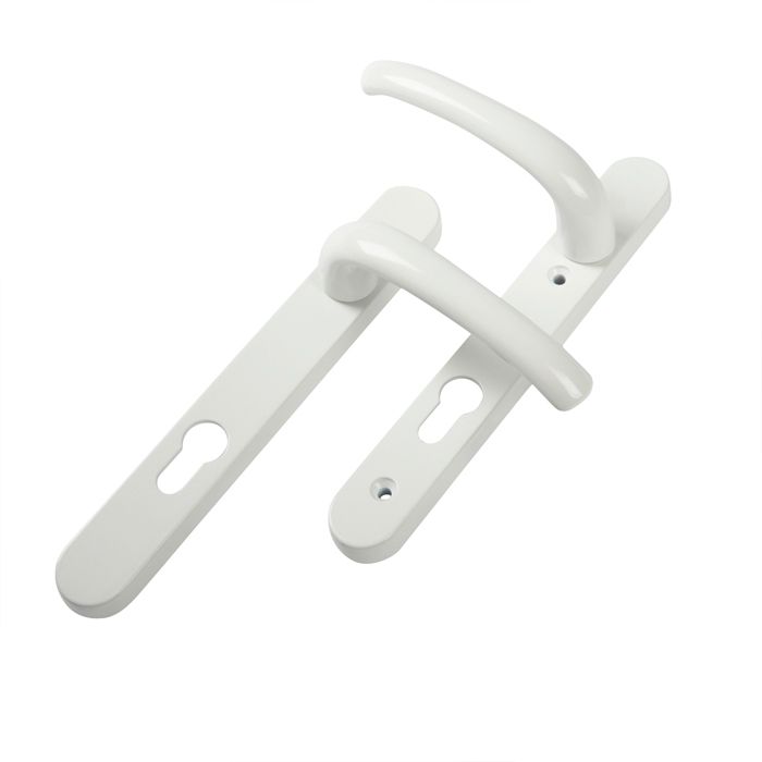 Yale Essentials Short Backplate Door Handle - White YES-SBDH-WH