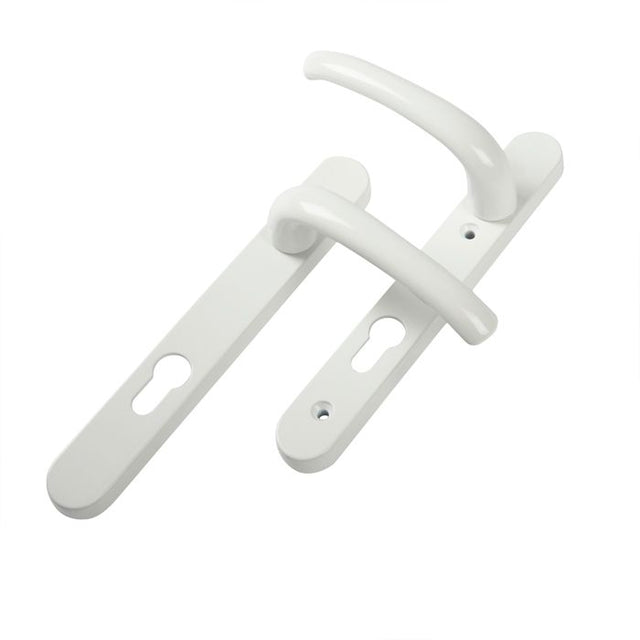 Yale Essentials Short Backplate Door Handle - White YES-SBDH-WH