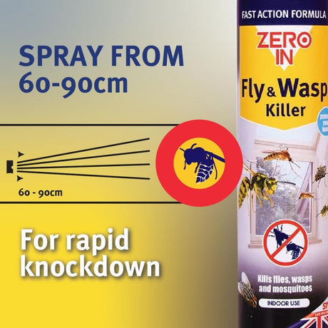 Zero In Fly & Wasp Killer Aerosol 300ml