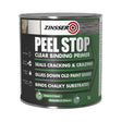 A 1L can of Zinsser Peel Stop Clear Binding Primer, featuring a dark green and black label with white text and the Zinsser brand logo.