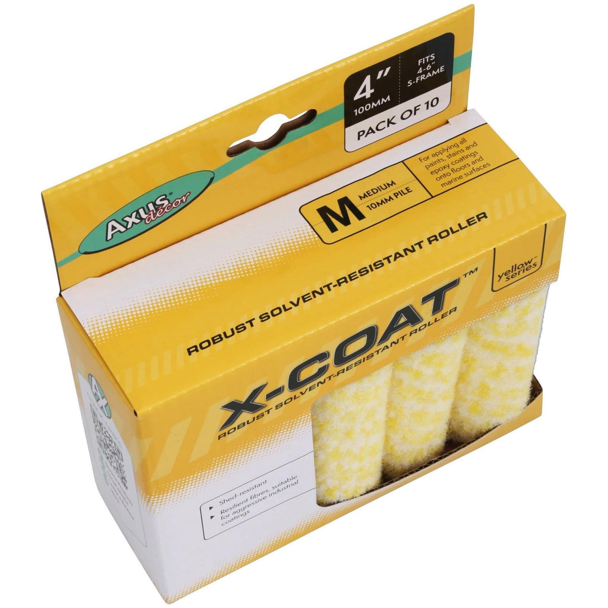 Axus Axus Decor Yellow Series X-Coat Medium Pile Paint Roller