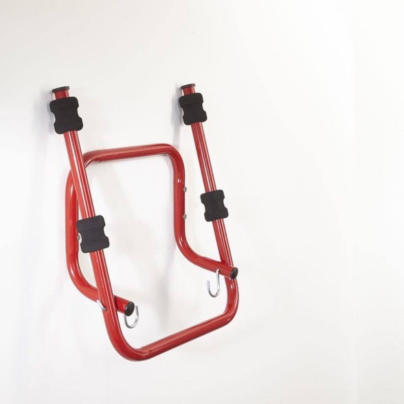 Mottez ST-B053QRAE Folding 2 Cycle Wall Rack