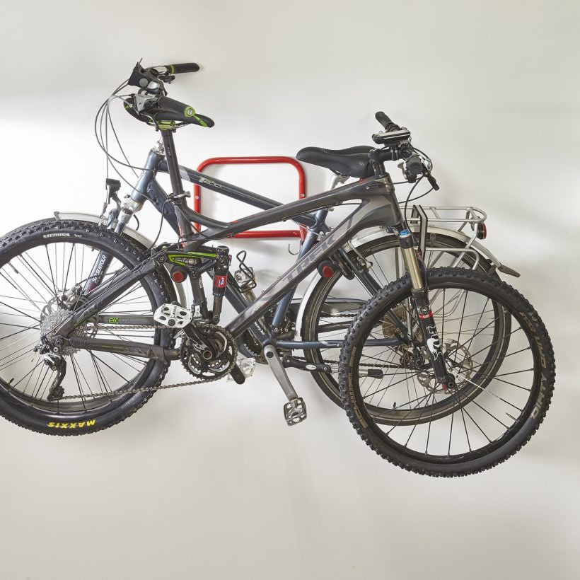 Mottez ST-B053QRAE Folding 2 Cycle Wall Rack