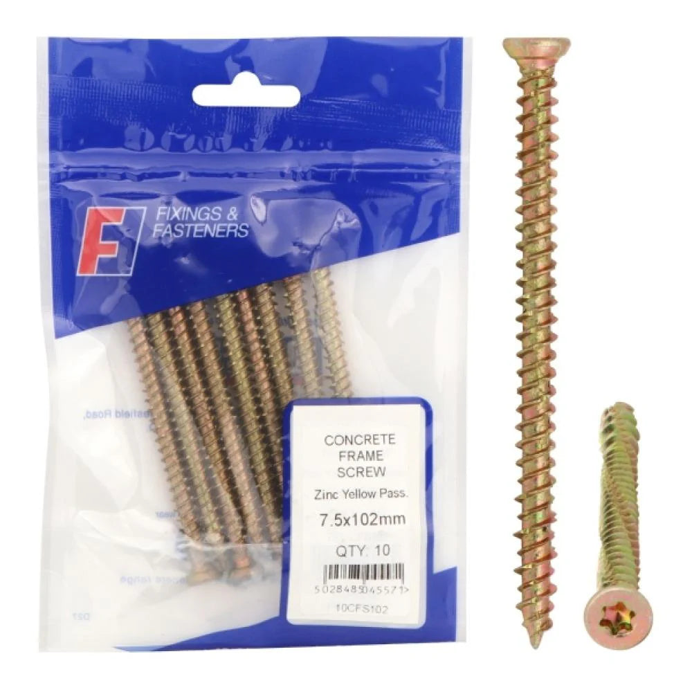 Forgefix Concrete Frame Screw M7 | Pack of 10