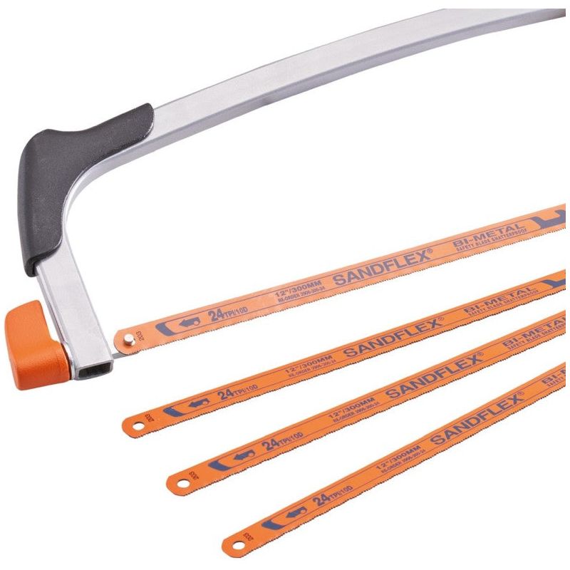 Bahco 300mm (12in) Hacksaw with 3 Extra Blades