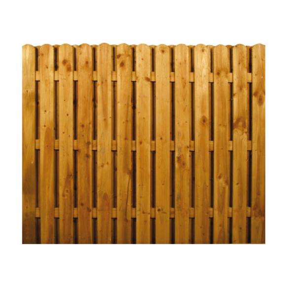 Picket Fence Panel Hit & Miss Brown