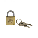 Tri Circle Brass Padlock