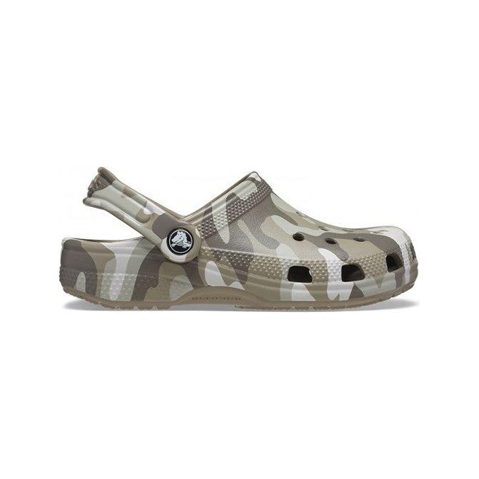 Crocs Kids Classic Camo Mushroom