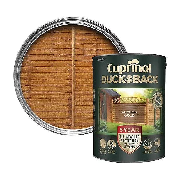 Cuprinol Ducksback | Autumn Gold - 9 Litre