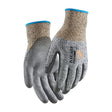 Cut protection level C
Allround glove
Unlined
Chromium free
Metal fibre free
PU-dipped
Smooth grip texture