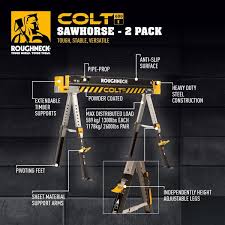 Roughneck Saw Horse Twin Pack