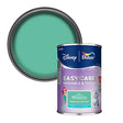 A can of Dulux Disney The Little Mermaid Mermaid Splash paint shown next to a circular open lid displaying the mint green paint color, on a white background.