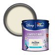A can of Dulux Disney Frozen Ice Braid paint with the lid removed, showing the off-white/cream paint color. The can features Disney and Dulux branding, Frozen theme graphics, and is set against a plain white background.