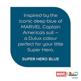 Dulux Easycare Disney Marvel Captain America Superhero Blue Matt Wall & Ceiling Paint | 1.25L
