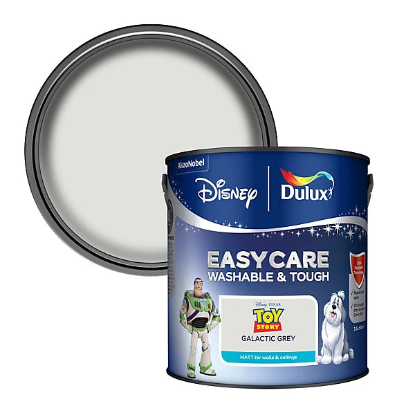 Dulux Easycare Disney Pixar Buzz Galactic Grey Matt Wall & Ceiling Paint | 2.5L