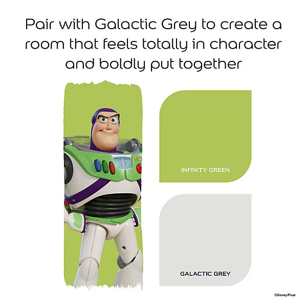 Dulux Easycare Disney Pixar Buzz Infinity Green Matt Wall & Ceiling Paint | 1.25L