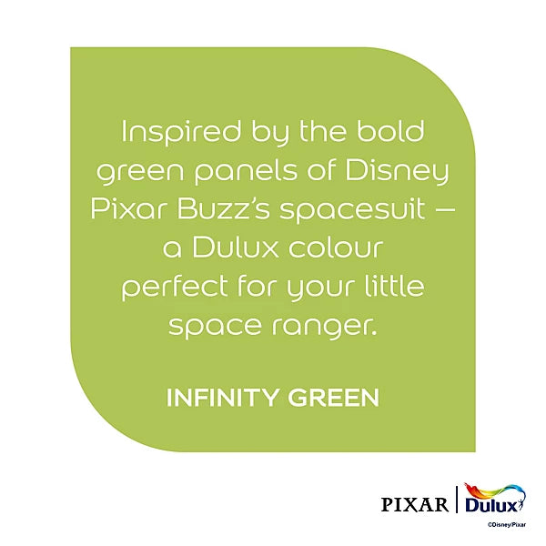 Dulux Easycare Disney Pixar Buzz Infinity Green Matt Wall & Ceiling Paint | 1.25L