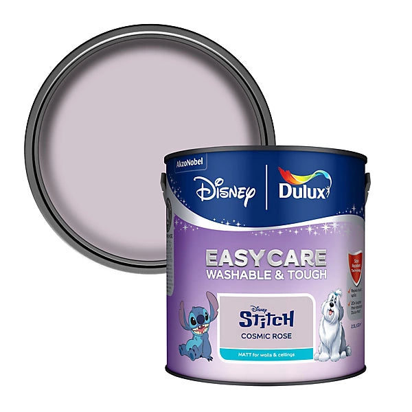 Dulux Easycare Disney Stitch Cosmic Rose Matt Wall & Ceiling Paint | 2.5L
