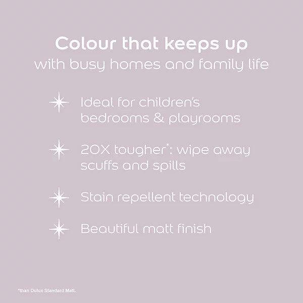 Dulux Easycare Disney Stitch Cosmic Rose Matt Wall & Ceiling Paint | 2.5L