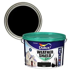 Dulux Weathershield Black Masonry Paint - 10L