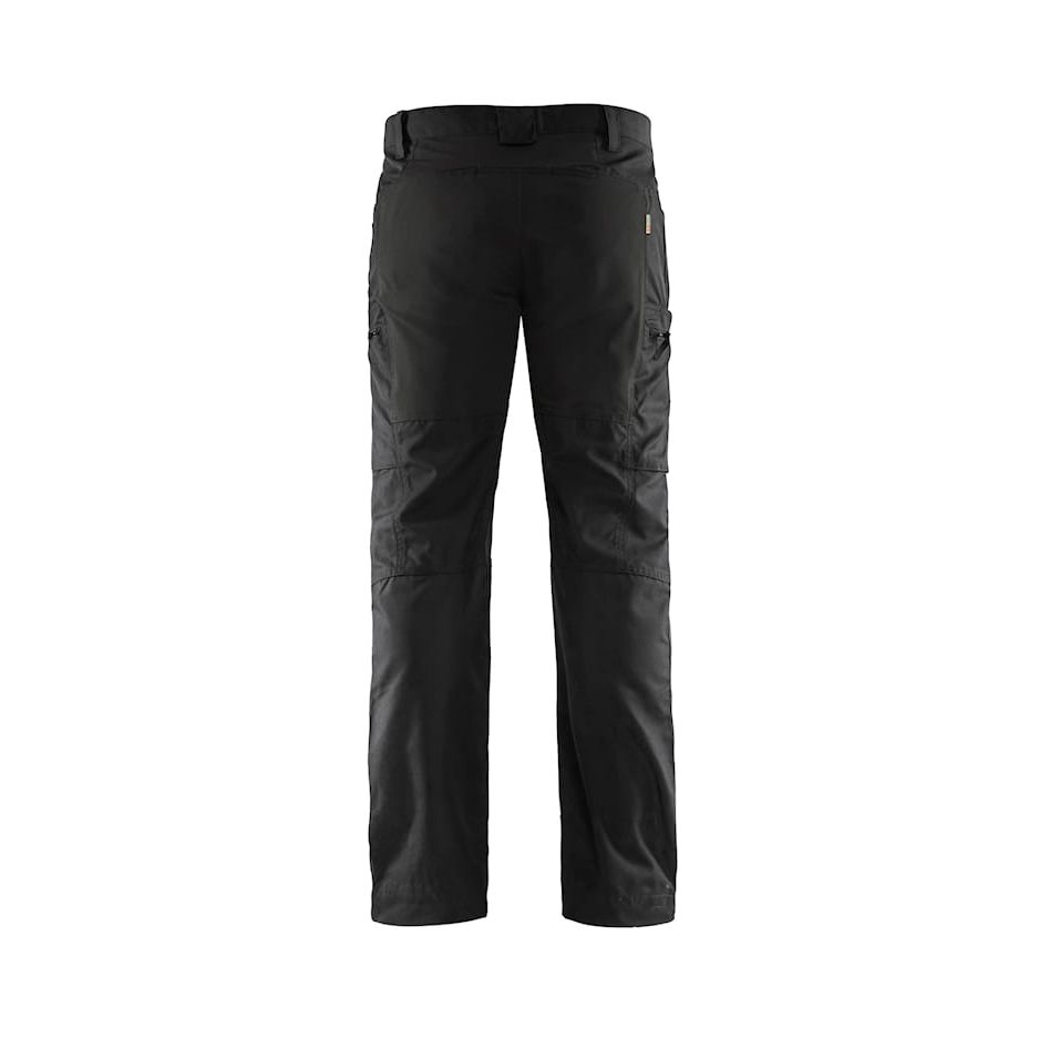Black pants on a white background. Blaklader 1459 Service Trousers Stretch