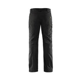 Black pants on a white background. Blaklader 1459 Service Trousers Stretch