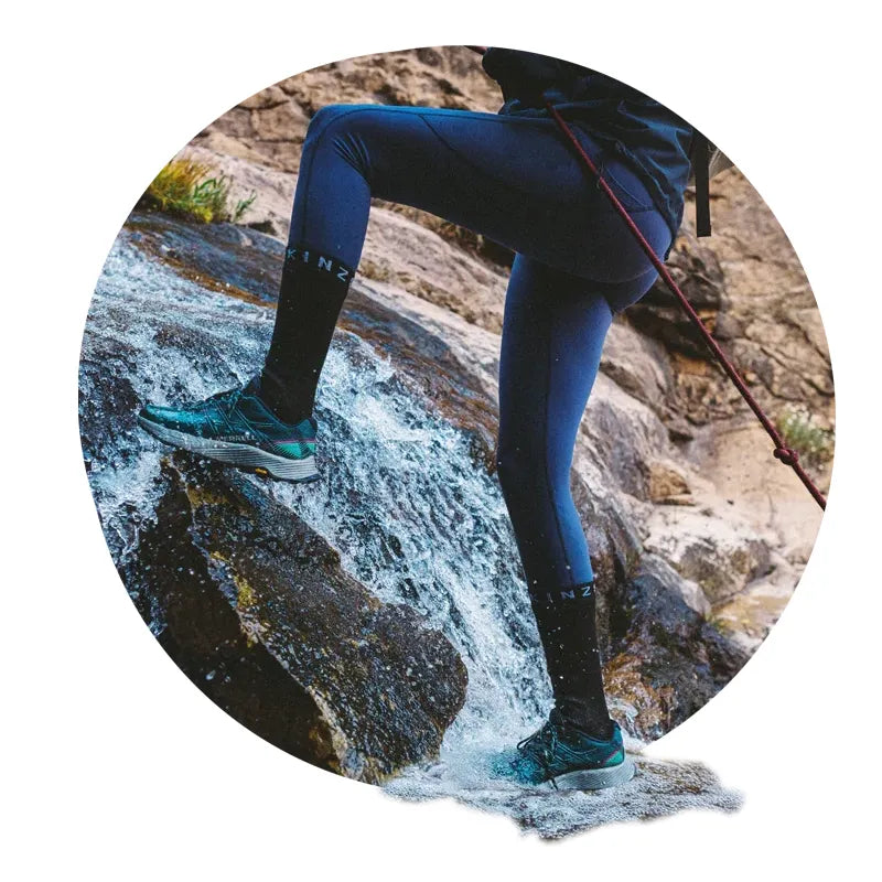 Sealskinz Nordelph Waterproof Warm Weather Soft Touch Mid Length Sock | Black/Grey
