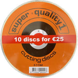 Super Quality 1 Skinny INOX Cutting Discs | Pack of 10