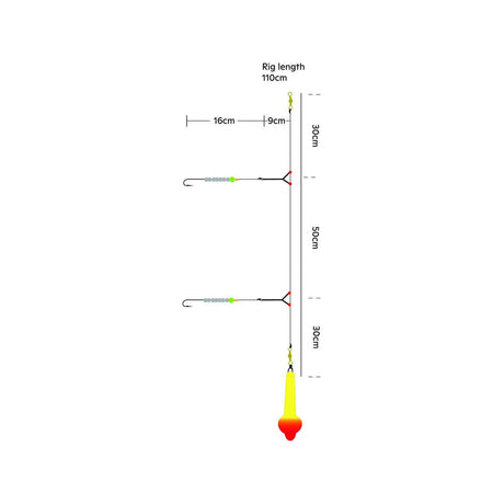 Kinetic Sabiki Pro Red Target