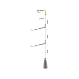 Kinetic Sabiki Classic No1/0 White Pearl