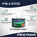 Filltite 2-Part High Performance Wood Filler | White